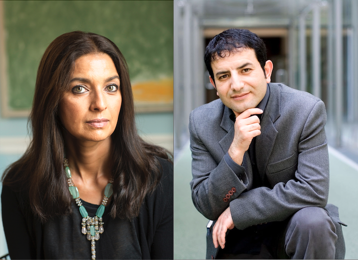 Jhumpa Lahiri (credit Elena Seibert) and Amara Lakhous 