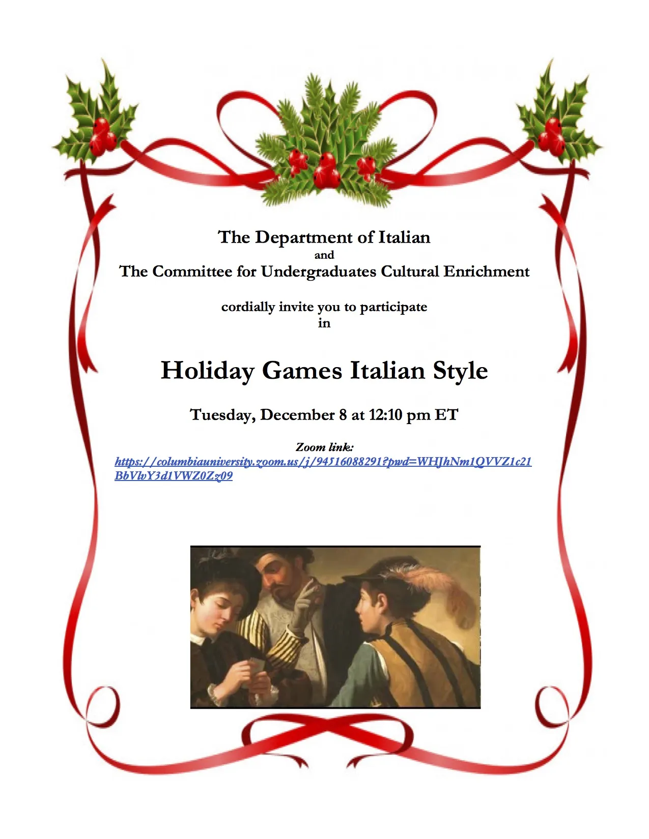 Holiday Games Italian Style