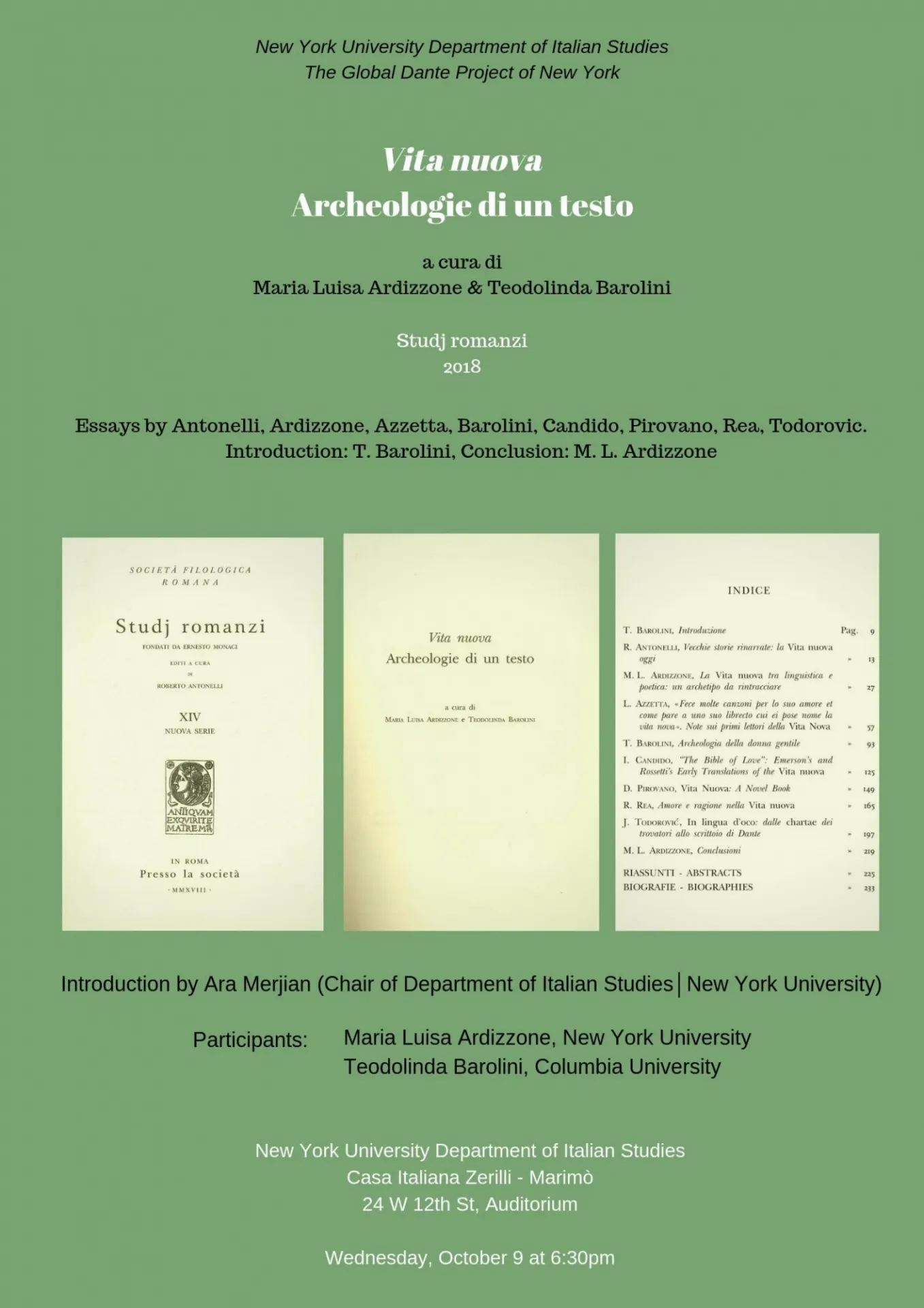 Vita nuova: Archeologie di un testo 